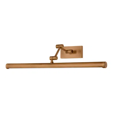 Troy Isaac 24" Wide Patina Brass Led Picture Light In Brown