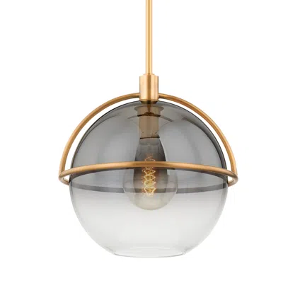 Troy Ivins 16" Steel And Glass Modern Globe Orb Pendant Chandelier
