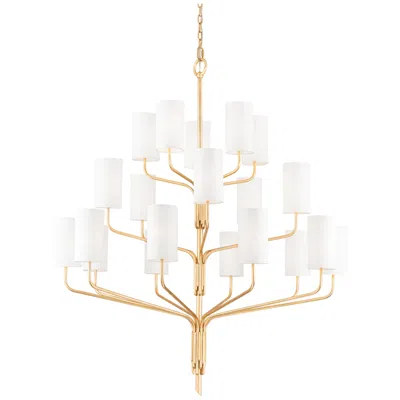 Troy Juniper 52" Wide Gold Leaf 20-light Chandelier