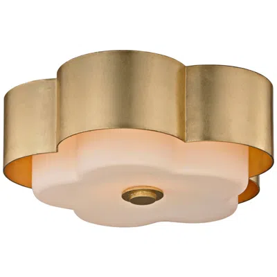 Troy Lighting Allure 13 1/2" Wide Gold Leaf Ceiling Light