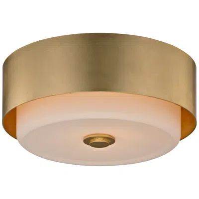 Troy Lighting Allure 13" Wide Gold Leaf Round Ceiling Light