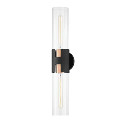 Troy Lighting Amado 25 3/4" Textured Black Brass 2-light Wall Sconce