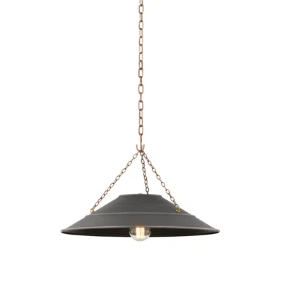 Troy Lighting Arcane 23" Wide Modern Graphite Gray Pendant