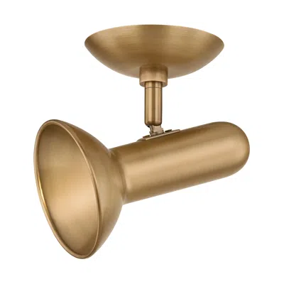 Troy Lighting Bjorn Flush Mount Patina Brass/cream Gesso
