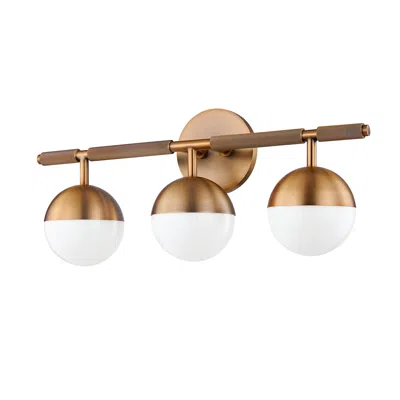 Troy Lighting Enson 8.25' Bath And Vanity Patina Brass In Gold