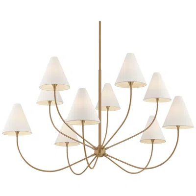 Troy Lighting Evermore Chandelier Patina Brass