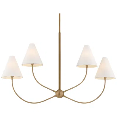 Troy Lighting Evermore Linear Patina Brass In Gold