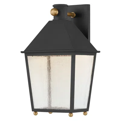 Troy Lighting Gladden Wall Sconce Aged Brass In Black