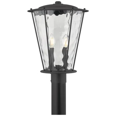 Troy Lighting Jantzen Post Aged Brass In Black