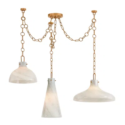 Troy Lighting Joaquin Chandelier 41.75" In Patina Brass