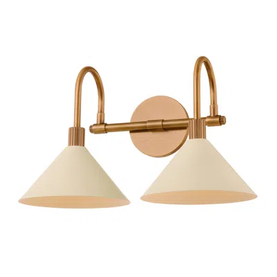 Troy Lighting Jovani Bath And Vanity 16.75" In Patina Brass And Soft S