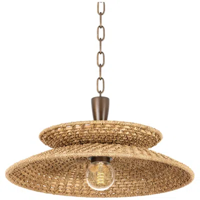 Troy Lighting Landry 20 In 1 Lt Pendant Bronze Leaf