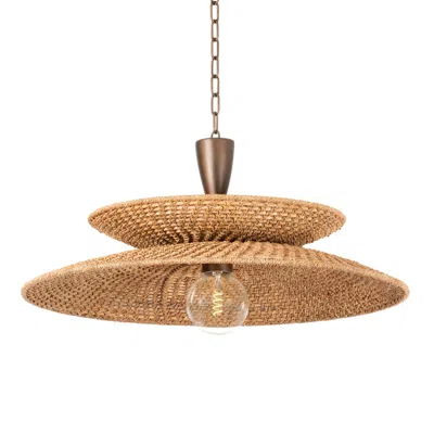 Troy Lighting Landry 30 In 1 Lt Pendant Bronze Leaf