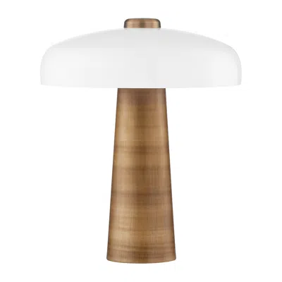 Troy Lighting Lush 32" High Brass And Opal Glass Modern Table Lamp