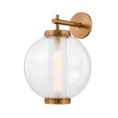 Troy Lighting Marco  Exterior Wall Sconce 13" In Patina Brass