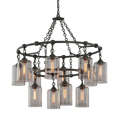 Troy Lighting Murphy 28 In. Forged Iron Pendant