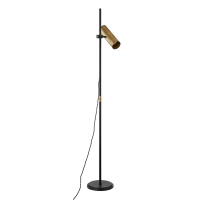 Troy Lighting Quinn 65" High Modern Brass Adjustable Floor Lamp