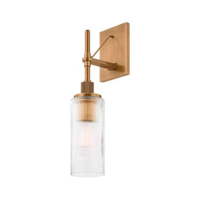 Troy Lighting Shenandoah  Exterior Wall Sconce 4.75" In Patina Brass
