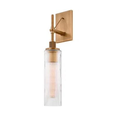 Troy Lighting Shenandoah  Exterior Wall Sconce 4.75" In Patina Brass