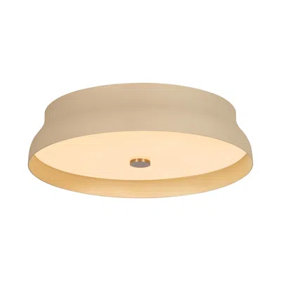 Troy Lighting Shore Flush Mount Aged Brass/ceramic Creamy Oat