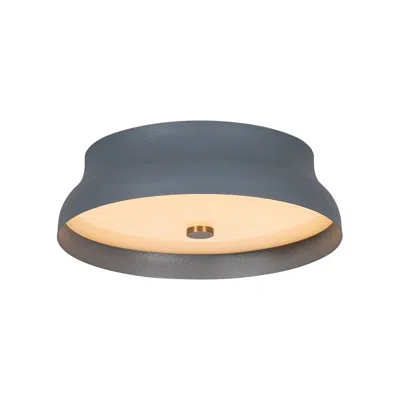 Troy Lighting Shore Flush Mount Forged Iron In Gray