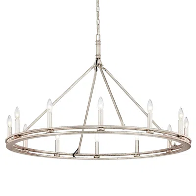 Troy Lighting Sutton 28.5 Champagne Leaf Chandelier