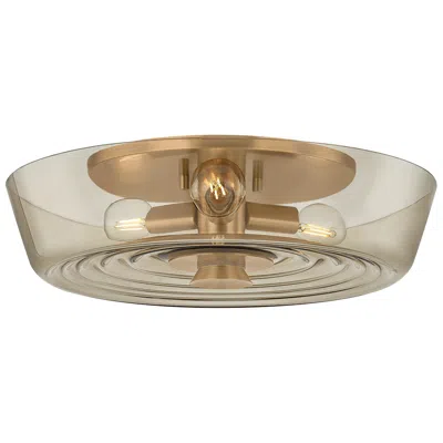 Troy Lighting Theodore Flush Mount Patina Brass/slate Gesso