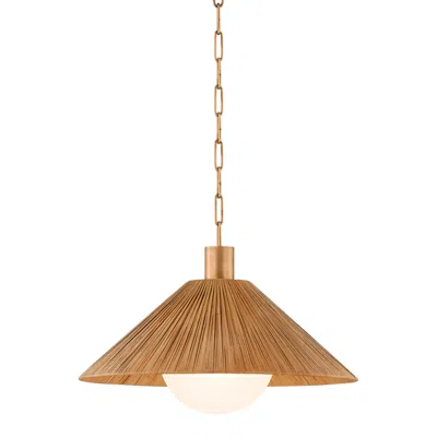 Troy Lighting Woodside Pendant 22" In Patina Brass