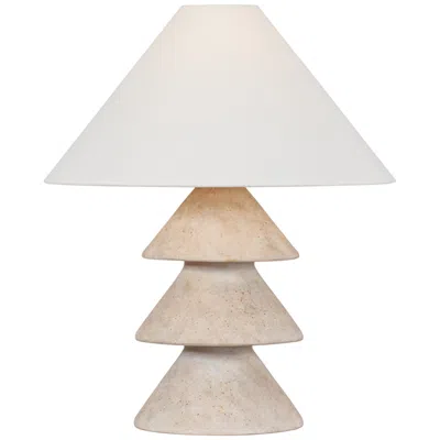 Troy Lighting Zettler Table Lamp Patina Brass/ceramic Stria Wheat