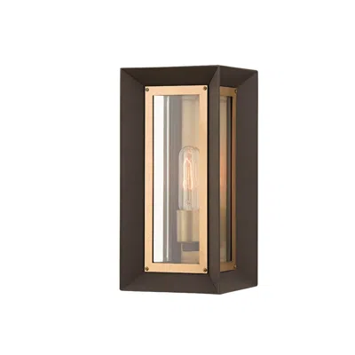 Troy Lowry 13 1/2" High Textured Bronze Outdoor Wall Light