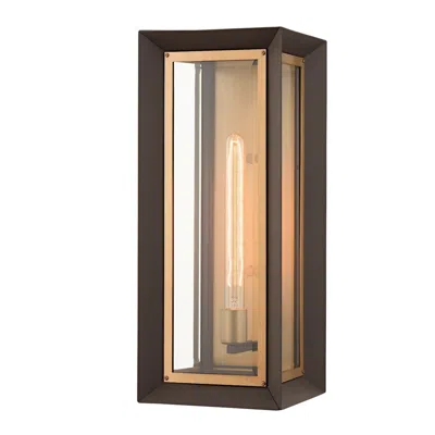 Troy Lowry 21" High Textured Bronze Outdoor Wall Light