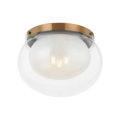 Troy Magma 14 1/4" Wide Patina Brass Ceiling Light