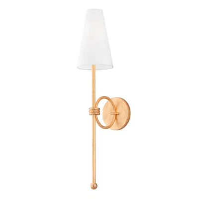 Troy Magnus 25 1/2" High Vintage Gold Leaf Wall Sconce