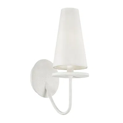 Troy Marcel 14 1/4" High Gesso White Wall Sconce