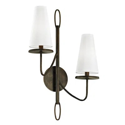 Troy Marcel 23 1/2" High Textured Bronze 2-light Wall Sconce