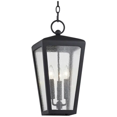Troy Mariden 19 3/4" High Textured Black Outdoor Hanging Light