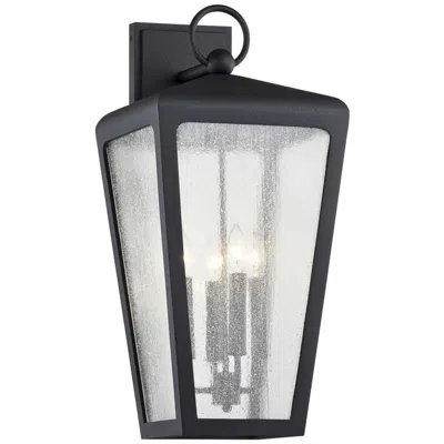 Troy Mariden 25 1/2"h Textured Black Outdoor Wall Light
