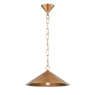 Troy Midvale 14 3/4" Wide Patina Brass Pendant Light