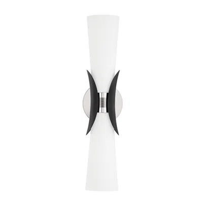 Troy Muncie 21" High Polished Nickel 2-light Wall Sconce