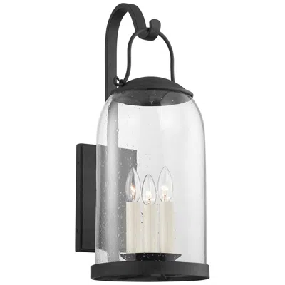 Troy Napa County 23 3/4"h French Iron 3-light Outdoor Wall Light