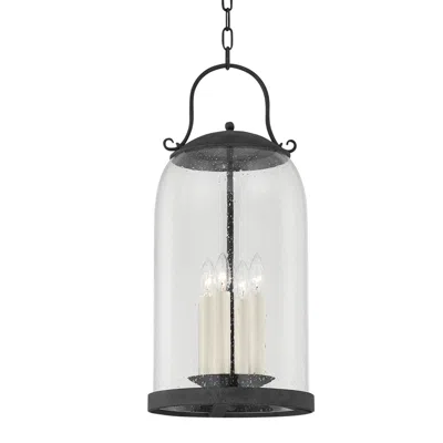 Troy Napa County 26 3/4" High French Iron Outdoor Hanging Light