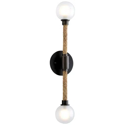 Troy Nomad 23 3/4"h Natural And Bronze 2-light Led Wall Sconce