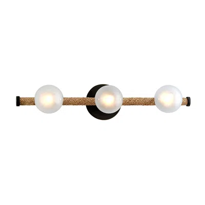 Troy Nomad 24"w Natural And Classic Bronze 3-light Led Bath Light