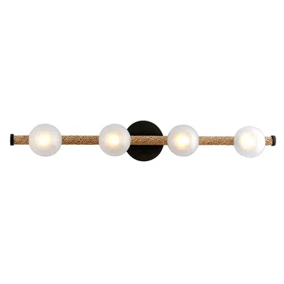 Troy Nomad 32"w Natural And Classic Bronze 4-light Led Bath Light