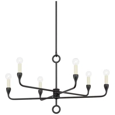 Troy Orson 61.5" Steel 6 Lt Chandelier