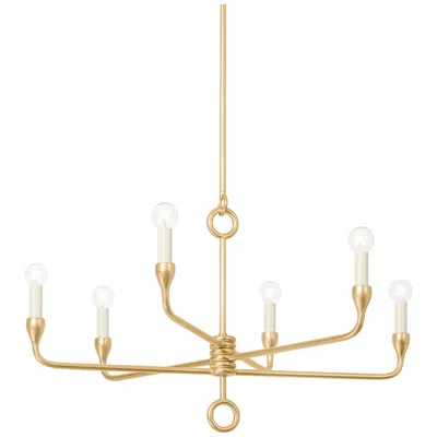 Troy Orson 61.5" Steel 6 Lt Chandelier