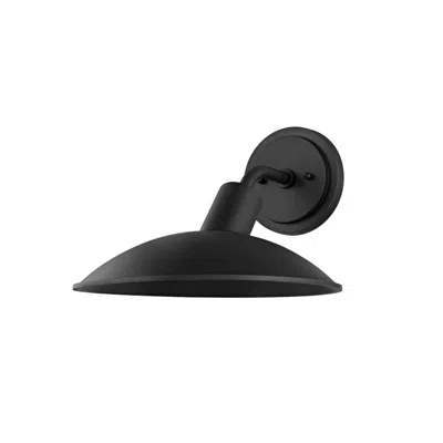 Troy Otis 8 3/4" High Textured Black Marine Grade Outdoor Wall Light