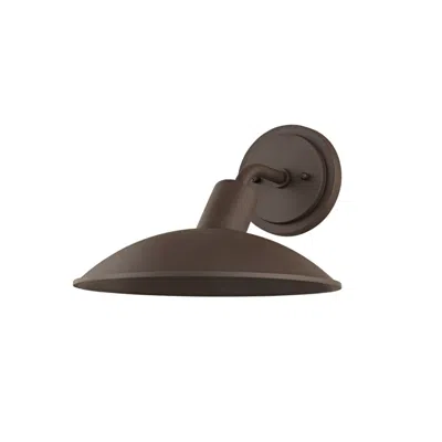 Troy Otis 8 3/4" High Textured Bronze Outdoor Wall Light