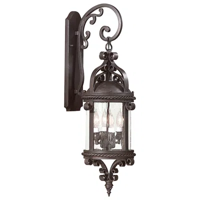 Troy Pamplona 30" High Old Bronze Outdoor Wall Light