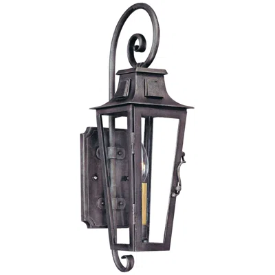 Troy Parisian Square 19" High Aged Pewter Outdoor Wall Light